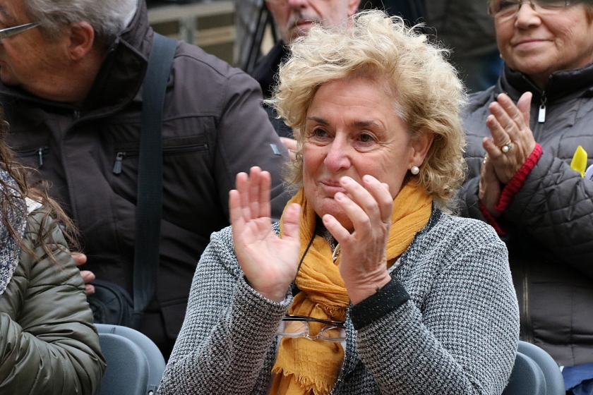  Magda Casamitjana en un acte de la campanya del 21 de desembre / ACN 