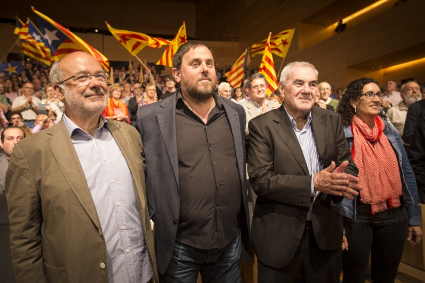  Ernest Maragall amb Oriol Junqueras, Marta Rovira i Josep-Maria Terricabras 