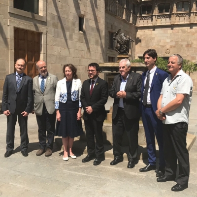 Aragonès, Maragall i Torrent es reuneixen amb eurodiputats de l'Aliança Lliure Europea