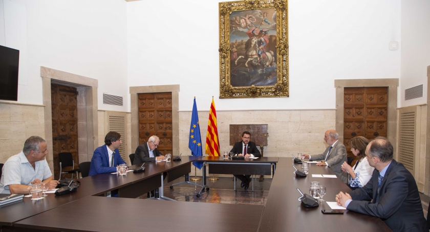   Aragonès, Maragall i Torrent es reuneixen amb eurodiputats de l'Aliança Lliure Europea  