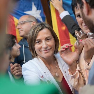 Forcadell: 'Som dones, som demòcrates i volem ser lliures. Reivindiqueu-nos”