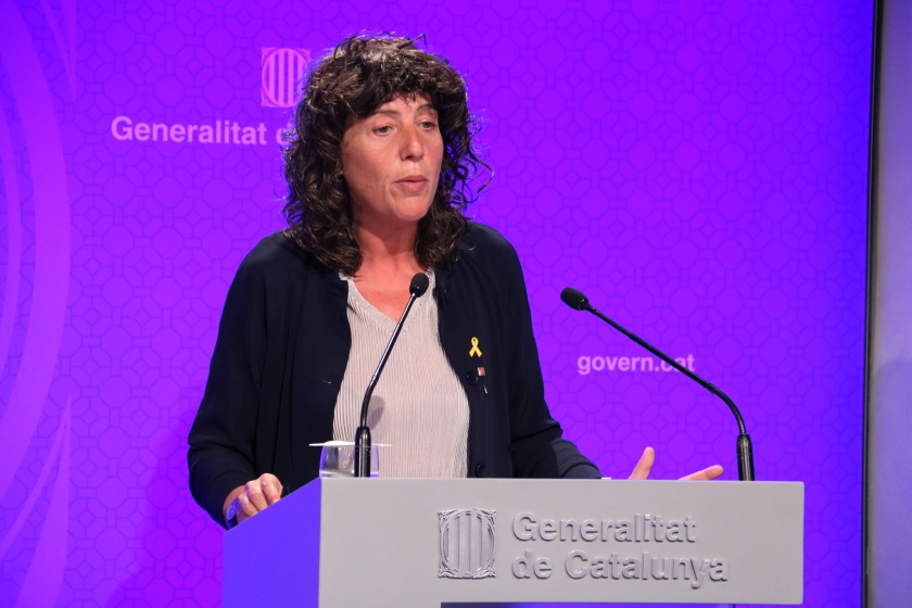  La consellera Teresa Jordà durant la roda de premsa posterior al Consell Executiu del Govern / ACN 