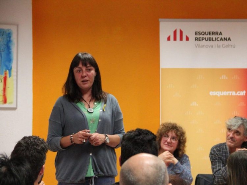  La nova candidata republicana, Olga Arnau, a Vilanova / ERC Vilanova 
