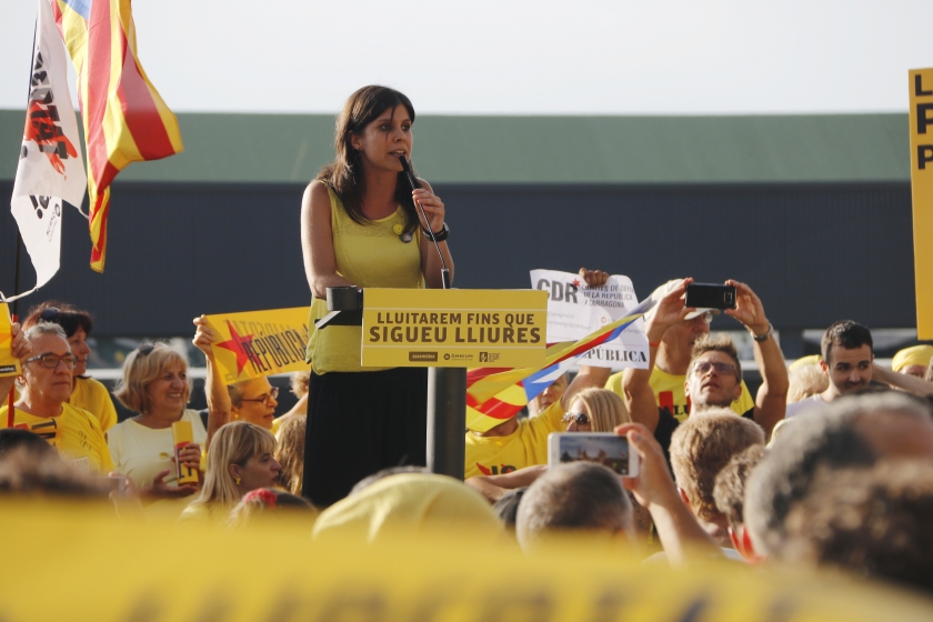  Marta Vilalta en un acte a la presó de Lledoners per demanar l'alliberament dels presos i preses polítiques / ACN 