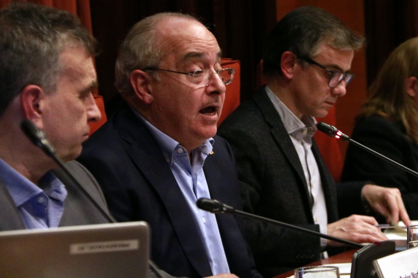  El conseller Josep Bargalló en la seva compareixença a la Comissió d'Ensenyament 
