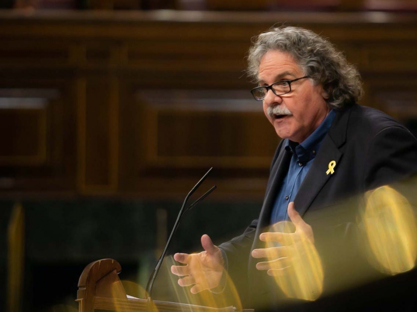  Joan Tardà, aquest dimecres durant la seva intervenció al Congrés'. 