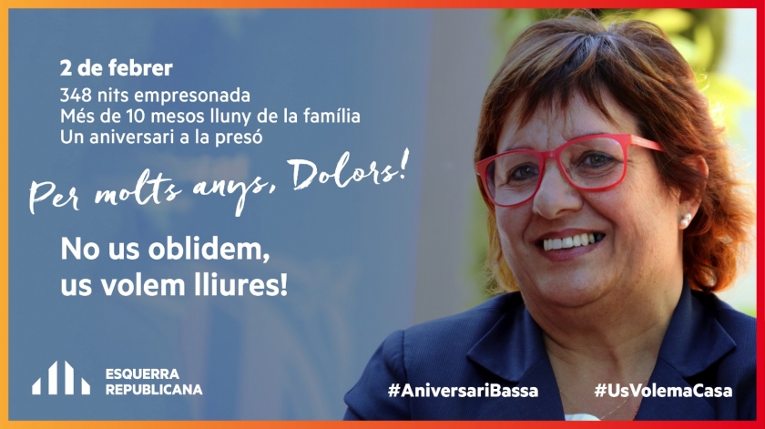   Dolors Bassa celebra l’aniversari a la presó d’Alcalá-Meco  