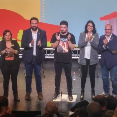 Rufián, a Badalona: 'Al feixisme no se'l calma; se'l combat i se'l destrueix'