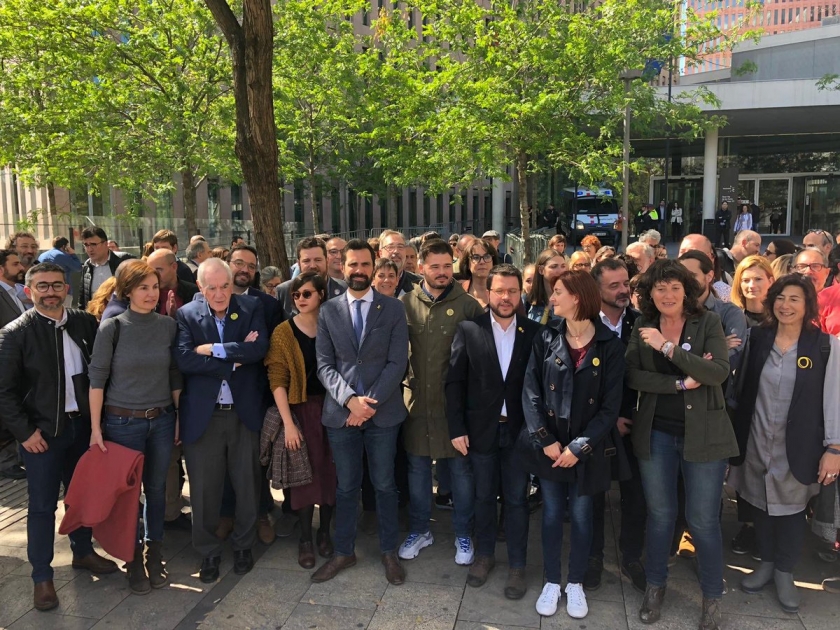   Suport incondicional d’Esquerra Republicana als companys processats al jutjat 13 per l’1-O  
