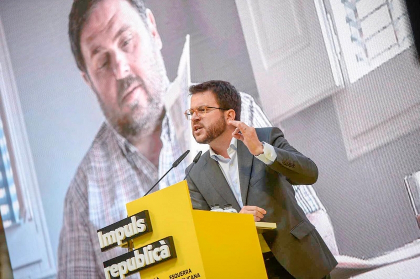   Aragonès: “S’entesten a posar una mordassa a Junqueras perquè no volen que els torni a guanyar, però se’l trobaran al Congrés i al Parlament Europeu”  