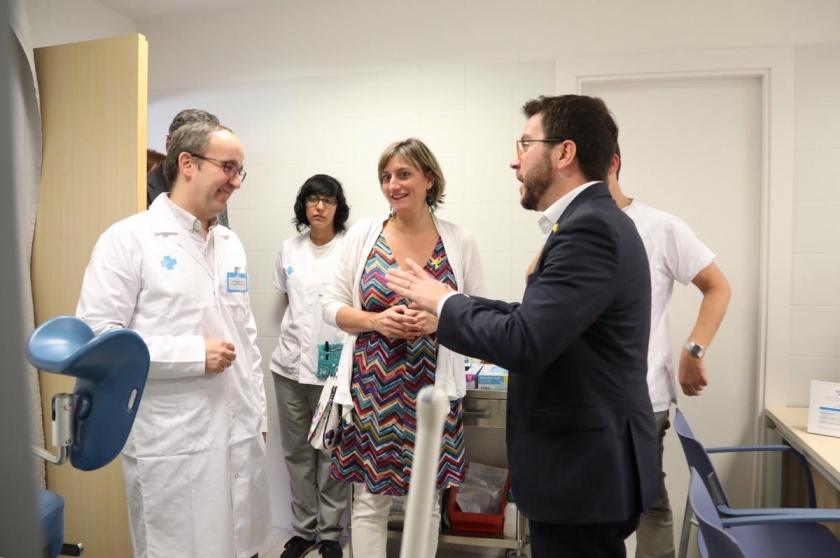  El vicepresident Pere Aragonès i la consellera Alba Vergés han visitat el CAP de Sant Martí per presentar el nou pla de millora 
