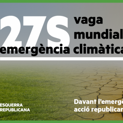 Esquerra Republicana s'adhereix a la vaga per l'emergència climàtica