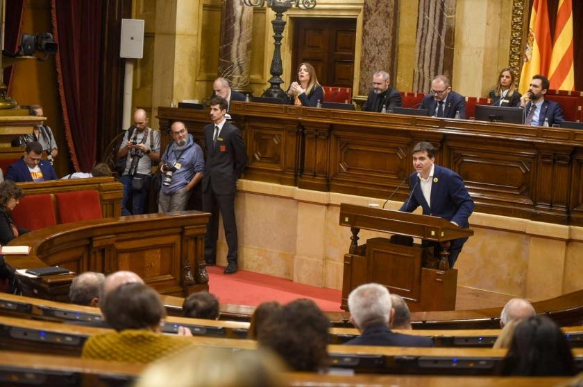   Sabrià: 'Estem molt emprenyats i indignats per la sentència; però no ens aturarem, forçarem l'Estat a seure a la taula per a un referèndum'  