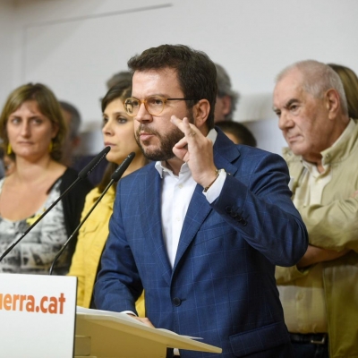 Aragonès: “La situació és fruit dels 100 anys de presó. Exigim a Sánchez que s'assegui d'una vegada en una taula de diàleg”