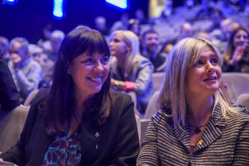  La nova presidenta de la FMC, Olga Arnau, i la presidenta de la Diputació de Tarragona, Noemí Llauradó / Marc Puig 