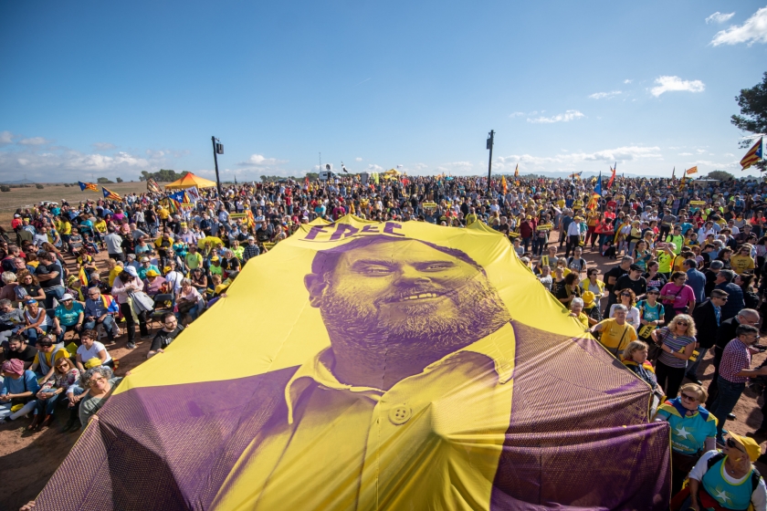  Acte davant de la presó de Lledoners, a la campanya pel 10N 