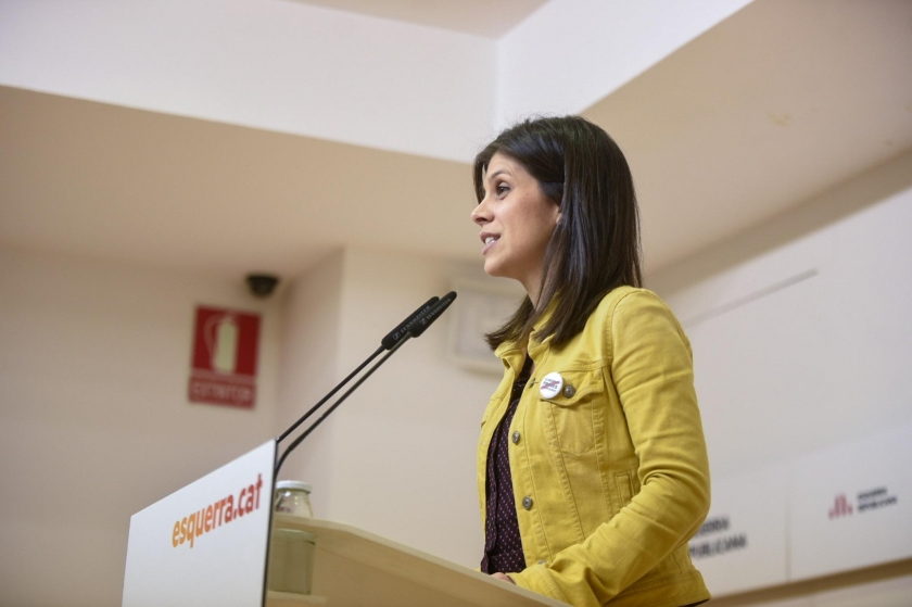  Marta Vilalta durant la roda de premsa 