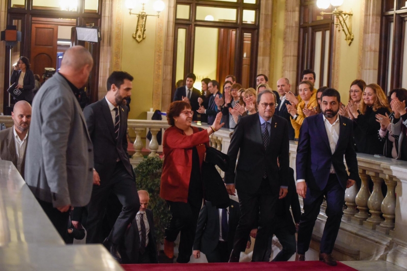  L'arribada de Dolors Bassa al Parlament / Marc Puig 