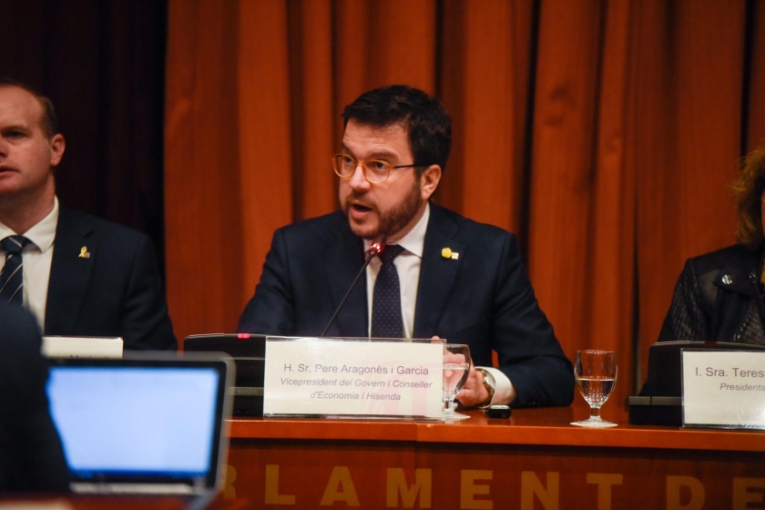  Aragonès presenta els pressupostos 2020 / Marc Puig 