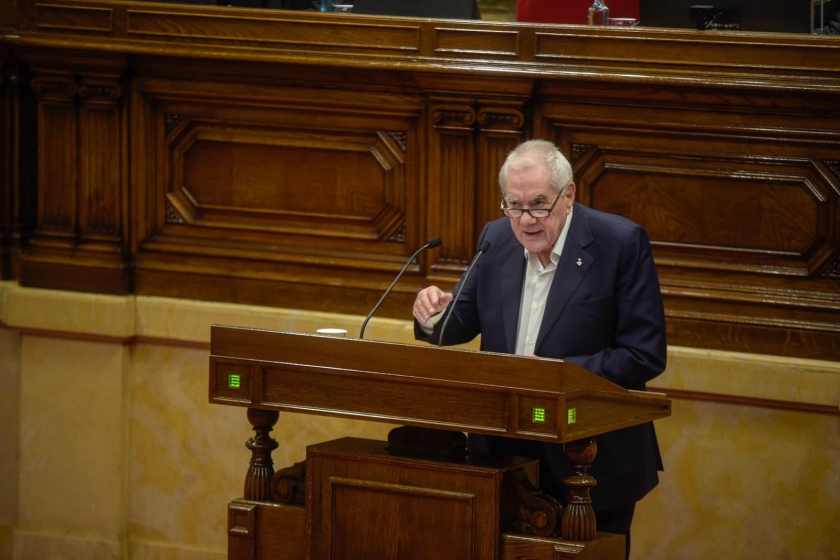  Ernest Maragall intervé al Ple del Parlament / Marc Puig 