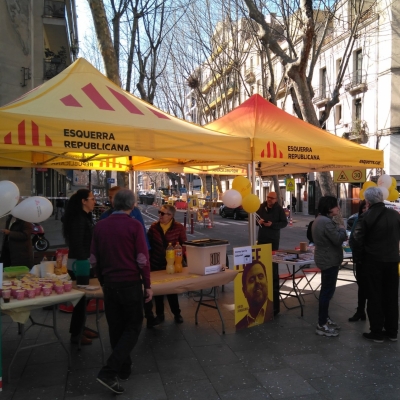 Esquerra Republicana es mobilitza per visibilitzar la repressió i contribuir a la Caixa de Solidaritat