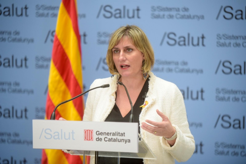  La consellera de Salut, Alba Vergés, en roda de premsa / Marc Puig 