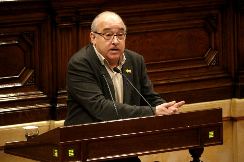  El conseller Josep Bargalló, al Parlament de Catalunya en una imatge d'arxiu 