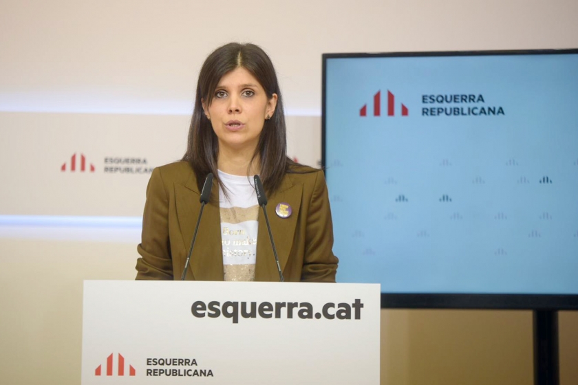  Marta Vilalta, en roda de premsa  