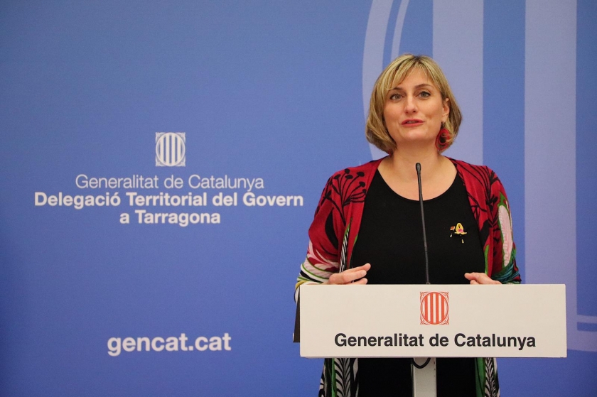  Consellera Alba Vergés en roda de premsa / Joel Codina 