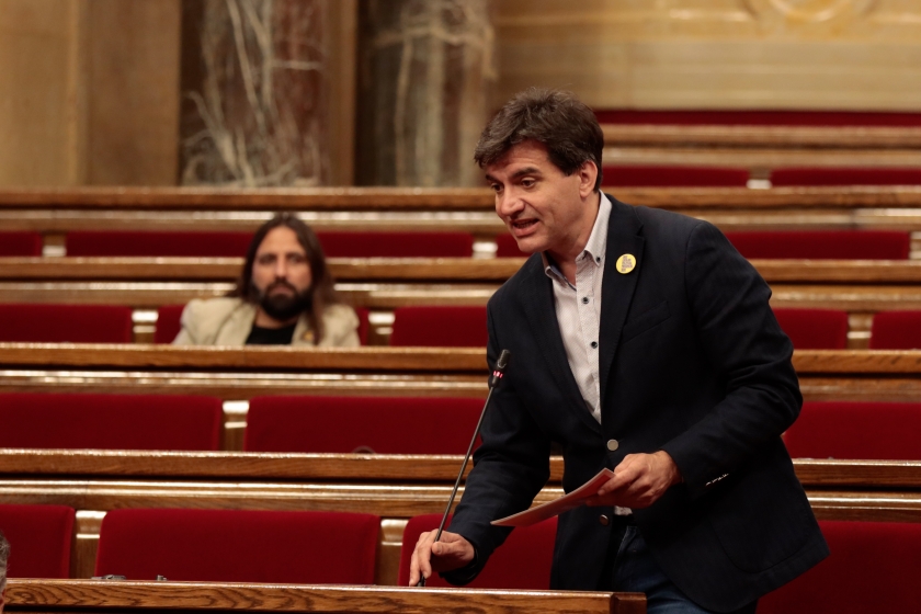  El president del grup parlamentari d'Esquerra, Sergi Sabrià, al Parlament / Parlament de Catalunya (Job Vermeulen) 