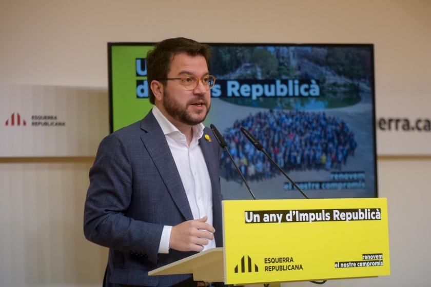  Aragonès exigeix a l'Estat que els municipis puguin utilitzar els superàvits: 'Els ajuntaments són la llavor fèrtil de la llibertat d'aquest país'  