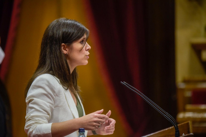  Marta Vilalta, secretària general adjunta d'Esquerra Republicana, al Parlament 