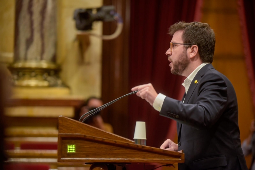  Pere Aragonès, coordinador nacional d'Esquerra Republicana, al Parlament 