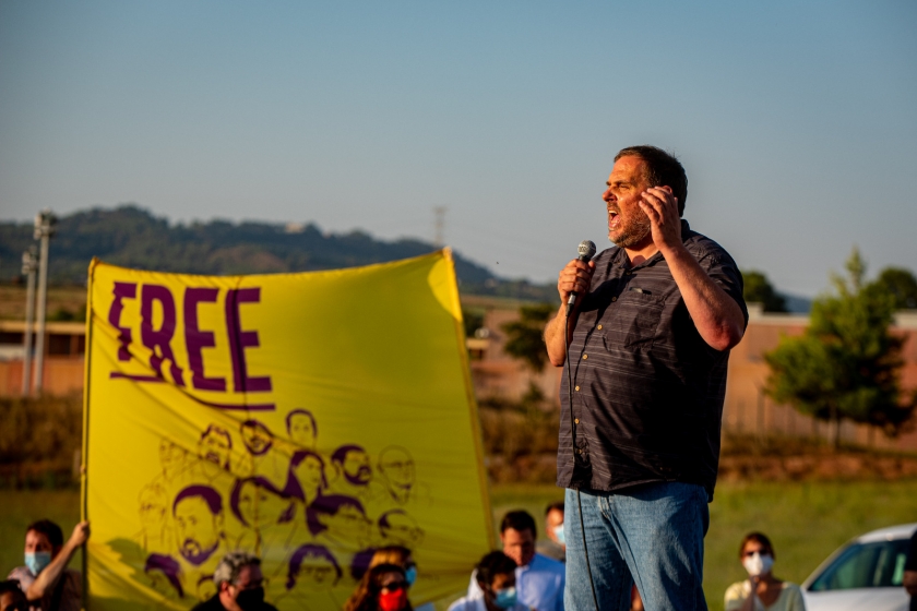  Oriol Junqueras en un acte durant una sortida del tercer grau 