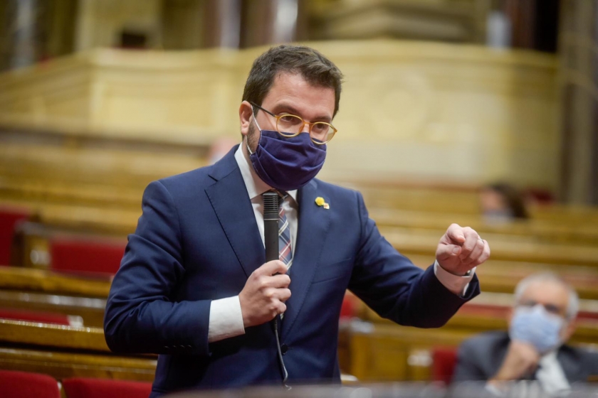  El vicepresident, Pere Aragonès, al Parlament de Catalunya 