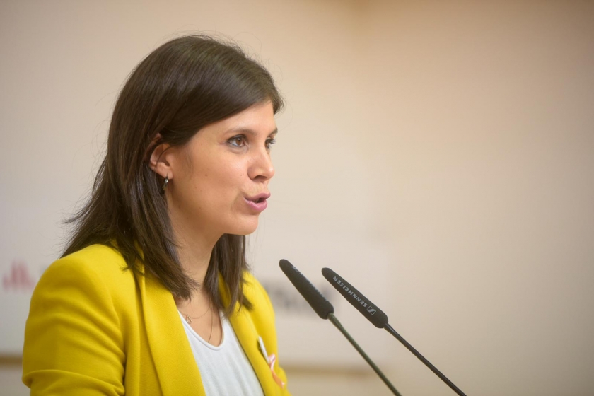  Marta Vilalta, en roda de premsa / Marc Puig  