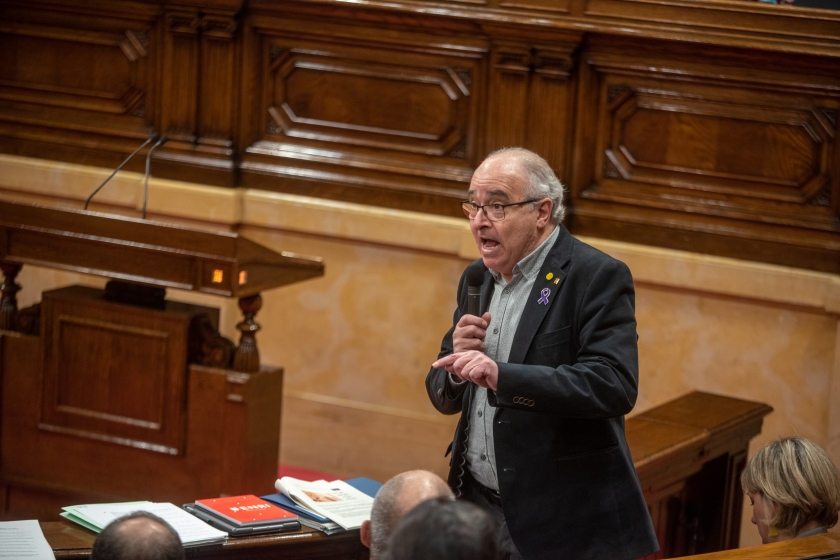  El conseller d'Educació, Josep Bargalló, al Parlament de Catalunya 