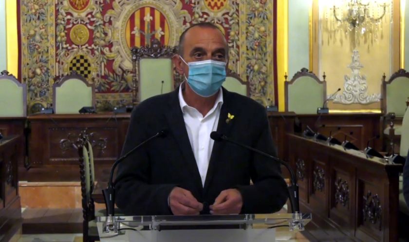  L'alcalde de Lleida, Miquel Pueyo, a la Paeria / ACN 