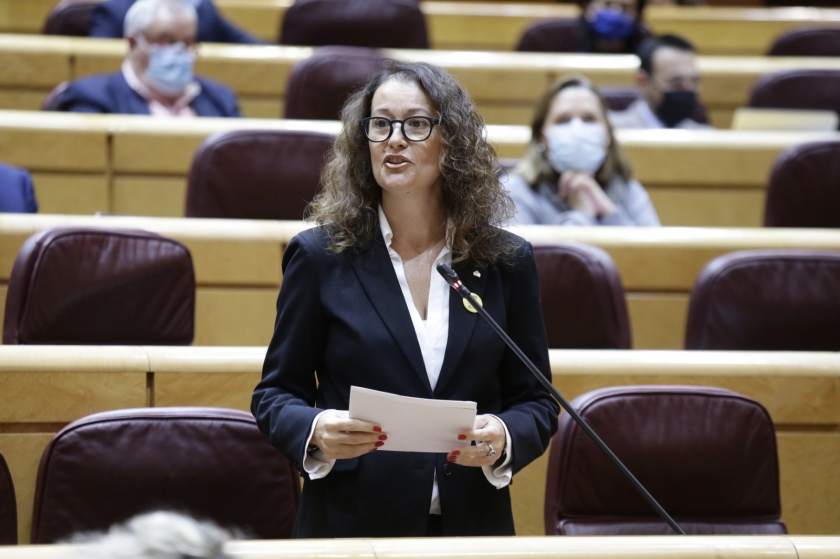 La senadora Laura Castel intervé a la cambra espanyola