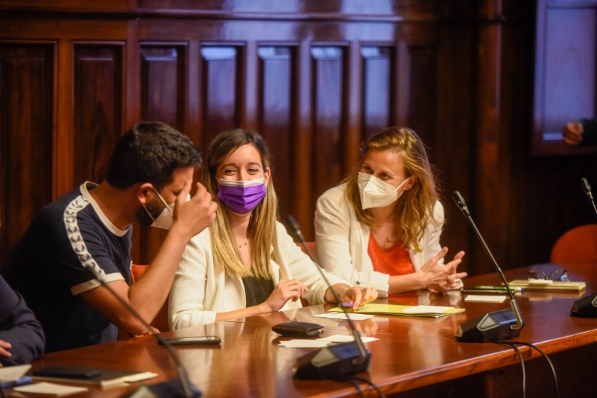  Wagensberg, Balsera i Serret, durant la constitució de les comissions 