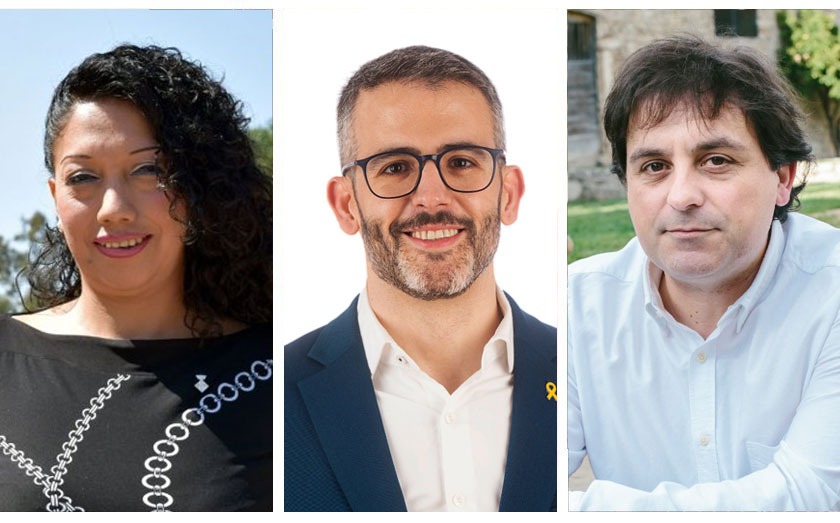   Eugeni Villalbí, Ángeles Llive i Jaume Butinyà, nous diputats d'Esquerra Republicana al Parlament  