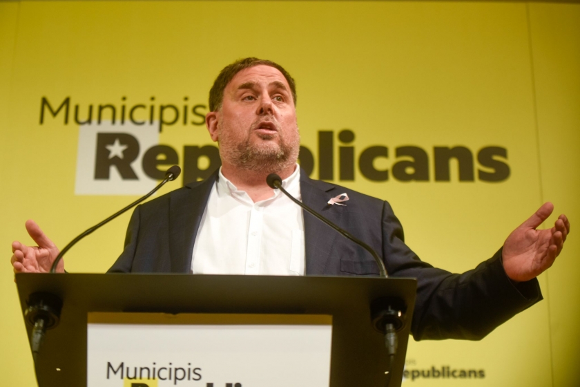  Oriol Junqueras a l'acte a la Llotja de Lleida / Marc Puig 