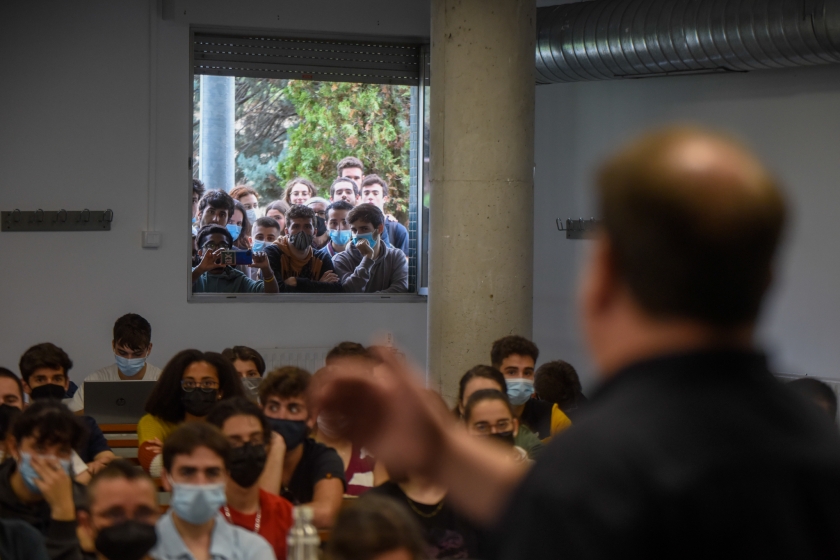   Oriol Junqueras torna a l'Autònoma: 'Retorno al temple del saber'  