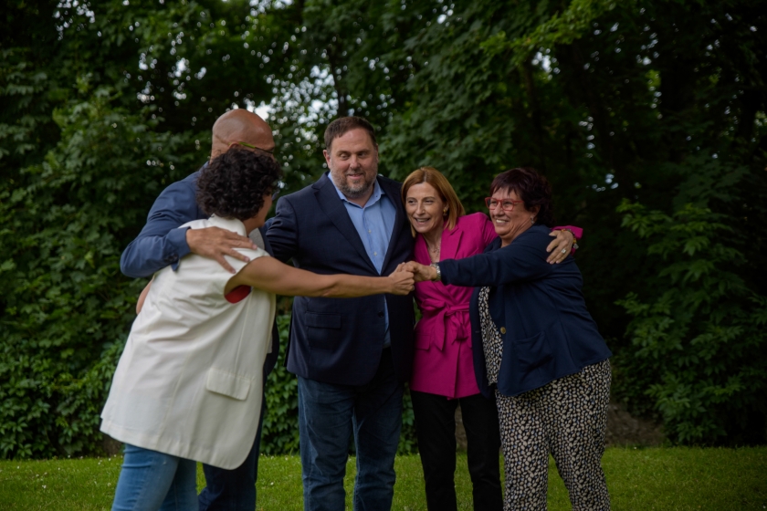  Oriol Junqueras, Carme Forcadell, Raül Romeva i Dolors Bassa es van retrobar amb Marta Rovira a Ginebra 