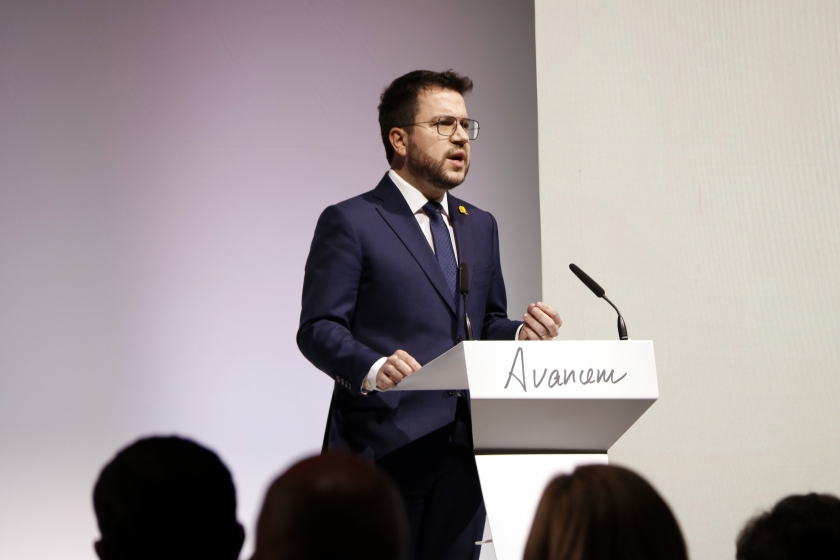   Aragonès denuncia el bloqueig de l’Estat i avisa el govern espanyol: “La resolució del conflicte és un compromís democràtic ineludible”  