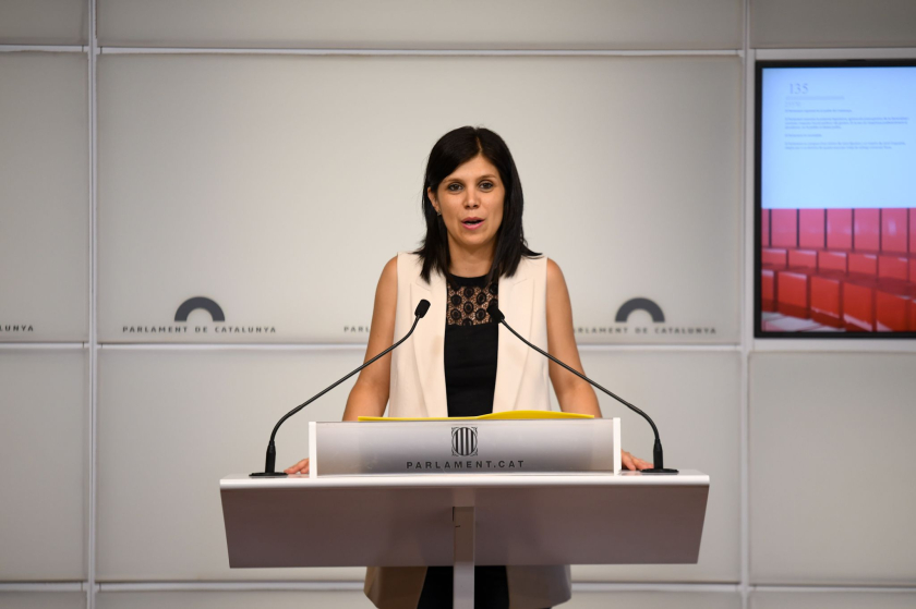  Marta Vilalta en roda de premsa al Parlament de Catalunya 