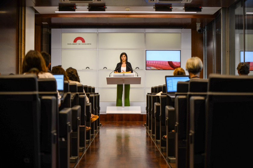  Marta Vilalta en roda de premsa 