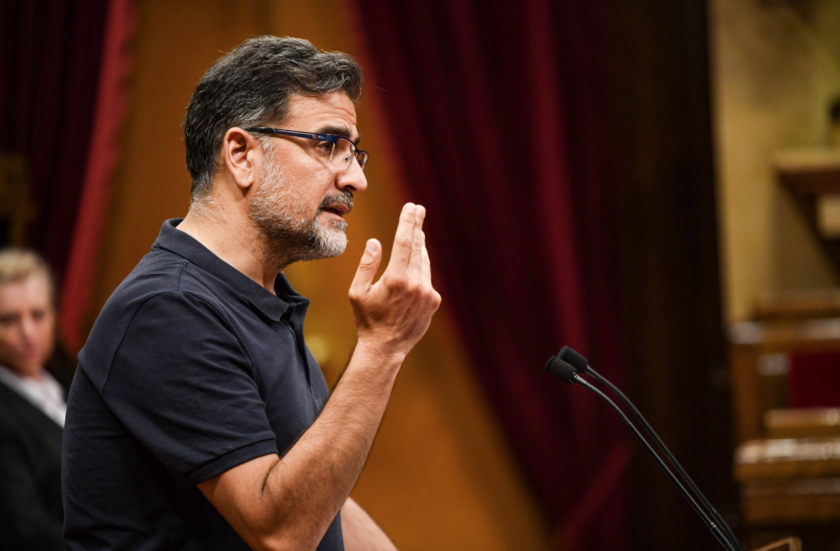  El diputat republicà, José Rodríguez, en una intervenció al Parlament de Catalunya. MARC PUIG. 