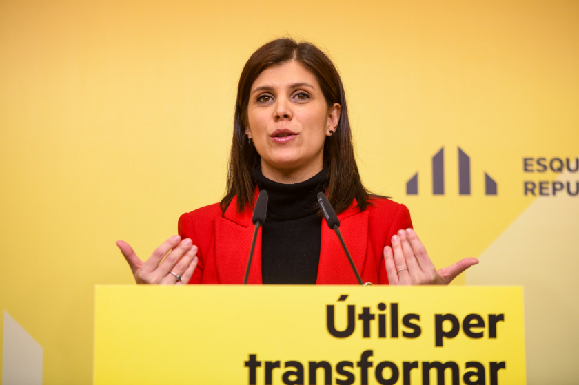  Marta Vilalta, durant la roda de premsa. MARC PUIG. 