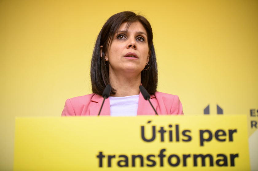  La portaveu d'Esquerra Republicana, Marta Vilalta, en roda de premsa / Marc Puig 